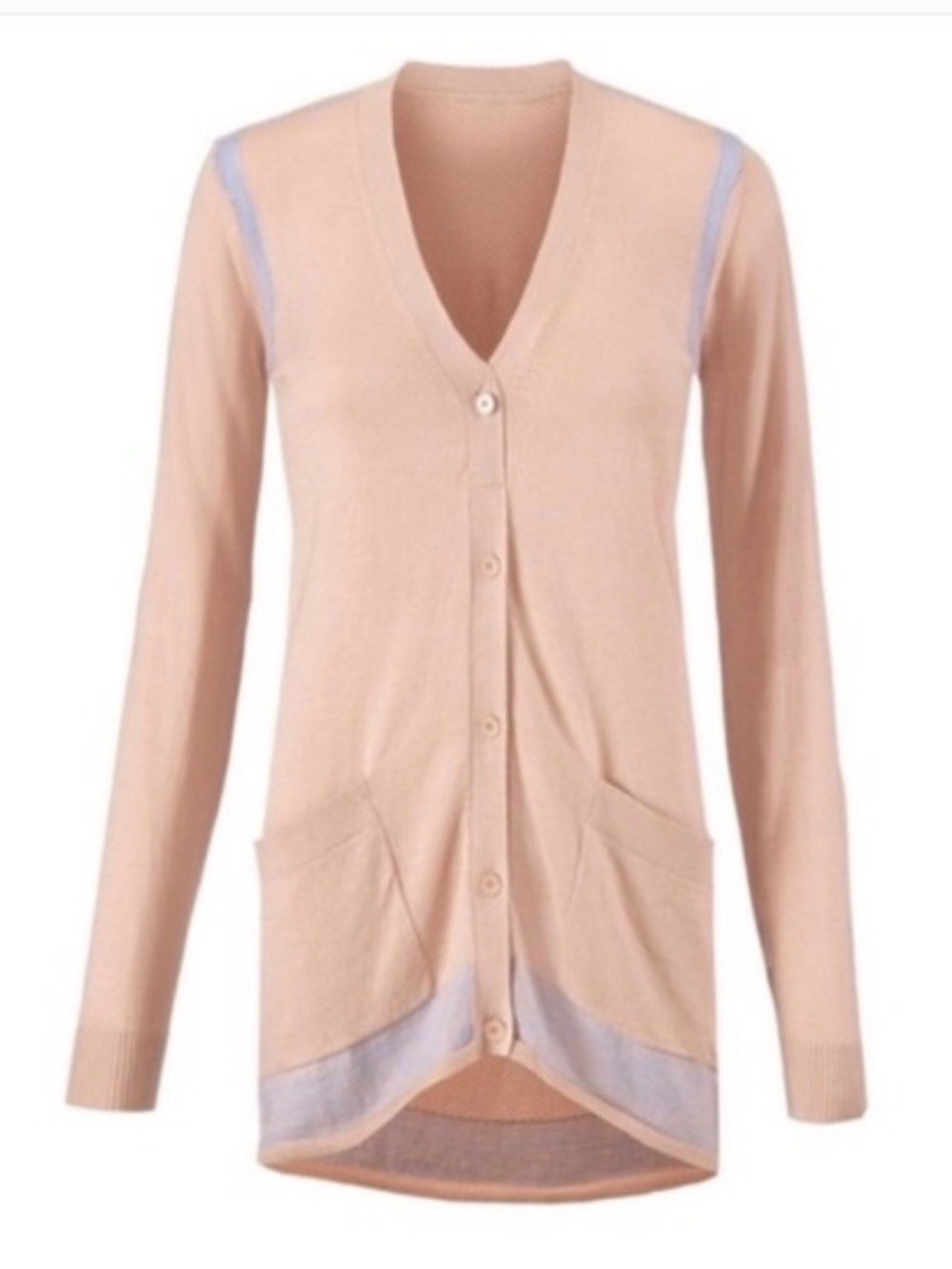 Cabi Women’s Light Pink V-Neck Button Cardigan Sweater